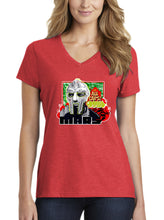 Load image into Gallery viewer, Art Society x MARS x MF DOOM ALL CAPS WOMENS TEE RED