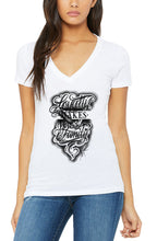 Load image into Gallery viewer, Art Society LOYALTY MAKES YOU FAMILY WOMENS TEE WHITE