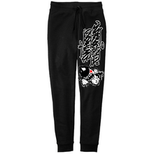 Load image into Gallery viewer, Art Society BRUISER DRIP GRAFF JOGGERS BLACK