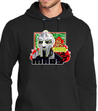 Load image into Gallery viewer, Art Society x MARS x MF DOOM ALL CAPS HOODIE BLACK