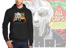 Load image into Gallery viewer, Art Society x MARS x MF DOOM ALL CAPS HOODIE BLACK