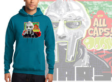 Load image into Gallery viewer, Art Society x MARS x MF DOOM ALL CAPS HOODIE SAPPHIRE