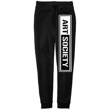 Load image into Gallery viewer, Art Society STENCIL BAR JOGGERS BLACK