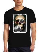 Load image into Gallery viewer, Art Society SIERRA SKULL ROSE TEE SHIRT BLACK