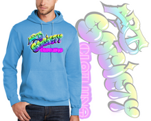 Load image into Gallery viewer, Art Society CALDERON GRAFFITI HOODIE AQUATIC BLUE