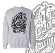 Load image into Gallery viewer, Art Society MR. RUCA SCRIPT CREW SWEATER GREY