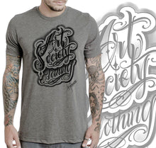 Load image into Gallery viewer, Art Society MR. RUCA SCRIPT TEE SHIRT GREY