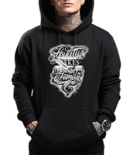 Load image into Gallery viewer, Art Society LOYALTY MAKES YOU FAMILY HOODIE BLACK