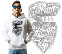 Load image into Gallery viewer, Art Society LOYALTY MAKES YOU FAMILY HOODIE WHITE