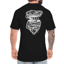 Load image into Gallery viewer, Art Society LOYALTY MAKES YOU FAMILY TEE SHIRT BLACK FRONT/BACK