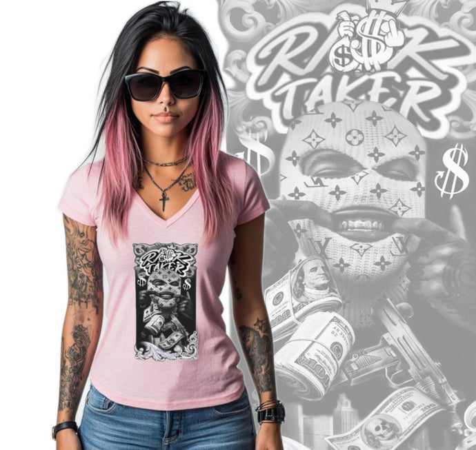 Art Society RISK TAKERS WOMENS TEE PINK