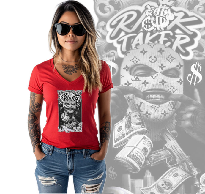 Art Society RISK TAKERS WOMENS TEE RED