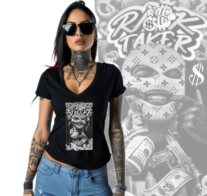 Art Society RISK TAKERS WOMENS TEE BLACK