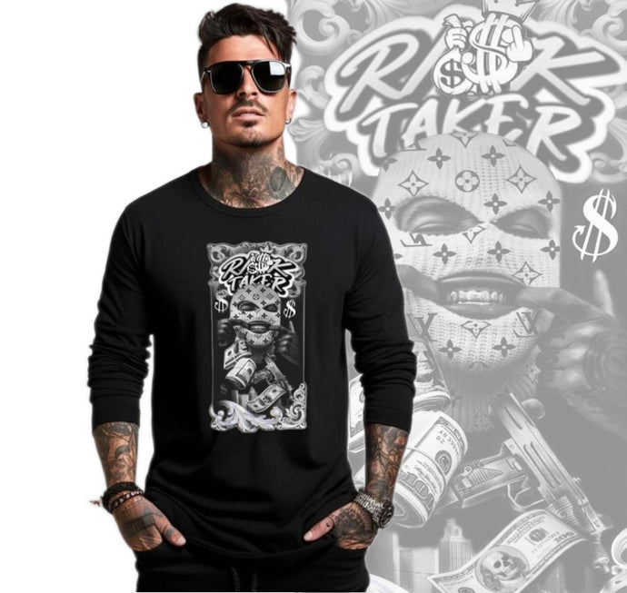 Art Society RISK TAKER LS TEE SHIRT BLACK