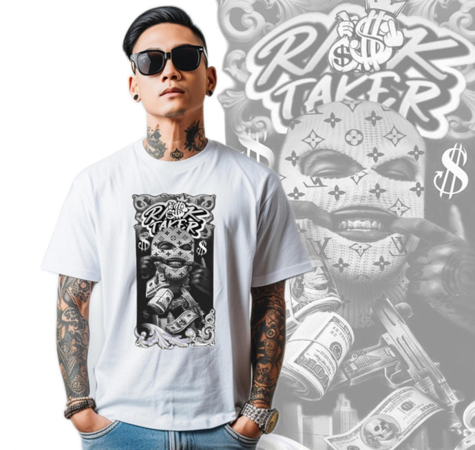 Art Society RISK TAKER TEE SHIRT WHITE