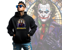 Load image into Gallery viewer, Art Society STAINED GLASS JOKER HOODIE BLACK