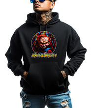 Load image into Gallery viewer, Art Society STAINED GLASS CHUCKY HOODIE BLACK