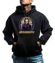 Load image into Gallery viewer, Art Society STAINED GLASS JOKER HOODIE BLACK