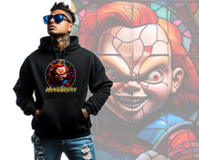 Load image into Gallery viewer, Art Society STAINED GLASS CHUCKY HOODIE BLACK