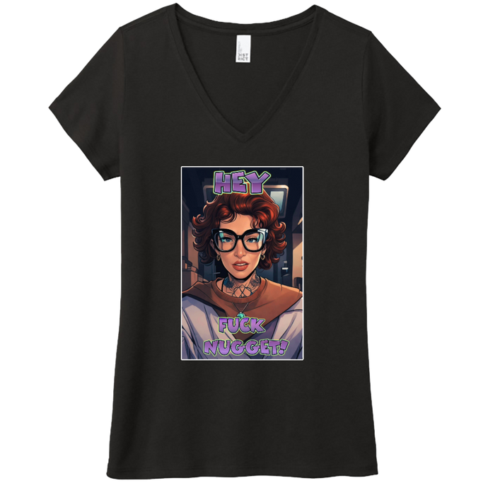 Art Society FUCK NUGGET WOMENS VNECK TEE VOL.1