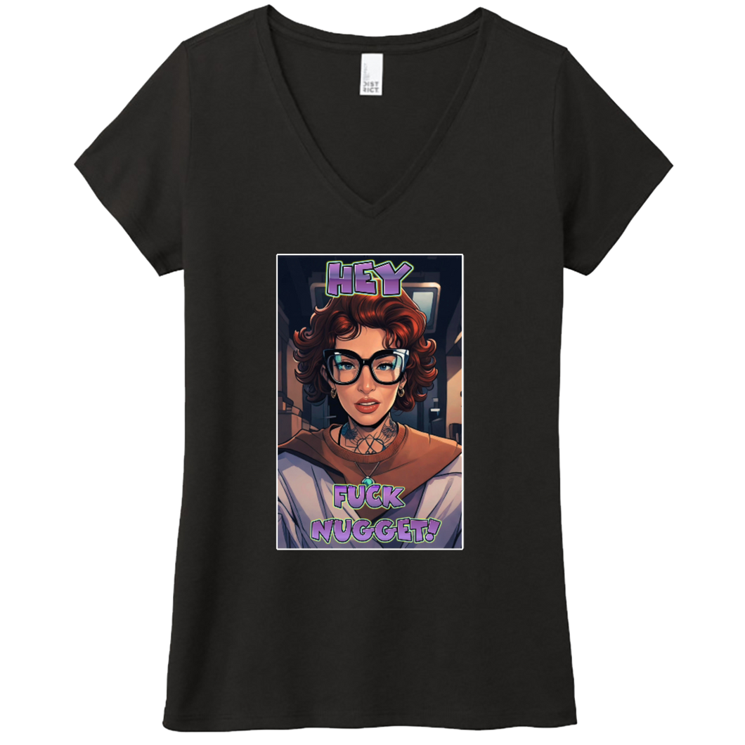 Art Society FUCK NUGGET WOMENS VNECK TEE VOL.1