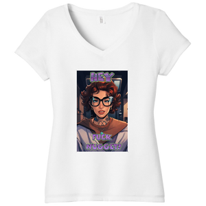 Art Society FUCK NUGGET WOMENS VNECK TEE VOL.1