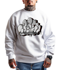 Art Society SIMON DEE V2 CREW SWEATSHIRT WHITE