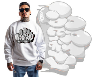 Art Society SIMON DEE V2 CREW SWEATSHIRT WHITE