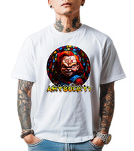 Load image into Gallery viewer, Art Society STAINED GLASS CHUCKY TEE SHIRT WHITE