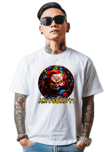 Load image into Gallery viewer, Art Society STAINED GLASS CHUCKY TEE SHIRT WHITE