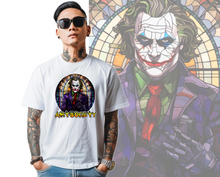 Load image into Gallery viewer, Art Society STAINED GLASS JOKER TEE SHIRT WHITE