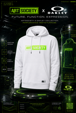 Load image into Gallery viewer, Art Society x Oakley NEON GREEN STENCIL BAR HOODIE WHITE