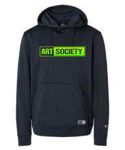 Load image into Gallery viewer, Art Society x Oakley NEON GREEN STENCIL BAR HOODIE BLACK