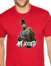 Load image into Gallery viewer, Art Society TATTOOED NATALIE TEE SHIRT RED