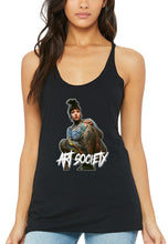 Load image into Gallery viewer, Art Society TATTOOED NATALIE WOMENS TANK TOP BLACK