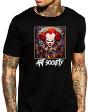 Load image into Gallery viewer, Art Society STAINED GLASS PENNYWISE TEE SHIRT BLACK