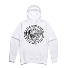 Load image into Gallery viewer, Art Society x Retro Kings DISTRESSED LOGO HOODIE WHITE