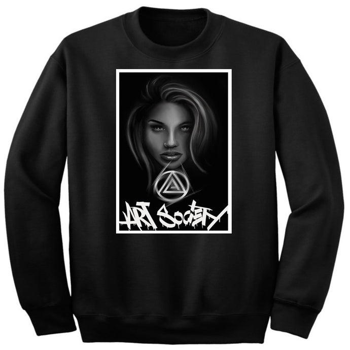 Art Society x Retro Kings x JAMES TAYLOR CREW SWEATER BLACK