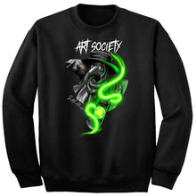 Load image into Gallery viewer, Art Society x Retro Kings PLAGUE DOCTOR CREW SWEATER BLACK