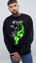 Load image into Gallery viewer, Art Society x Retro Kings PLAGUE DOCTOR CREW SWEATER BLACK