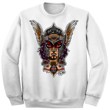 Load image into Gallery viewer, Art Society x Retro Kings VALKYRIE CREW SWEATER WHITE