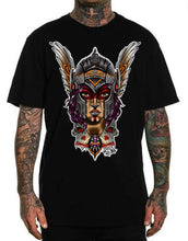 Load image into Gallery viewer, Art Society x Retro Kings VALKYRIE TEE SHIRT BLACK