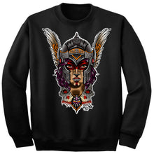 Load image into Gallery viewer, Art Society x Retro Kings VALKYRIE CREW SWEATER BLACK