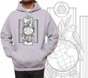 Art Society x Retro Kings ART NATIONS HOODIE GREY