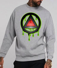 Load image into Gallery viewer, Art Society x Retro Kings 3D DRIP LOGO CREW SWEATER GREY