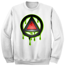 Load image into Gallery viewer, Art Society x Retro Kings 3D DRIP LOGO CREW SWEATER WHITE