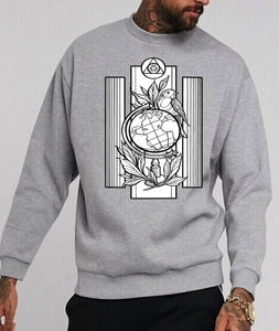 Art Society x Retro Kings ART NATIONS CREW SWEATER GREY