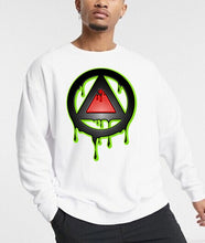 Load image into Gallery viewer, Art Society x Retro Kings 3D DRIP LOGO CREW SWEATER WHITE