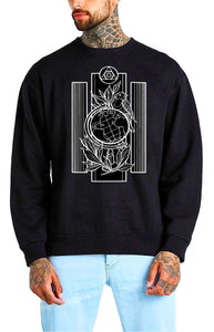 Art Society x Retro Kings ART NATIONS CREW SWEATER BLACK