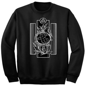 Art Society x Retro Kings ART NATIONS CREW SWEATER BLACK